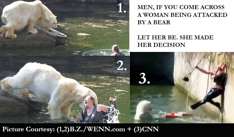 32 years old woman chose the bear but do you know what happened next will shock you